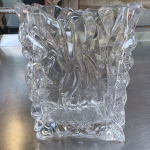 Rosenthal Studio Line Crystal Glass Bag Vase Germany Signed